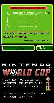 PlayChoice-10: Nintendo World Cup screen shot title